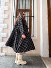 Tasarım Cin Eskitme Trench-1063