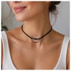 Afgan Cam Boncuk Süet Kadın Choker