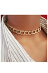 Altın Kaplama Uzay Yolu Kadın Choker Kolye