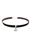 Kahverengi Kadife Kadın Fil Choker Kolye