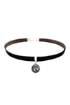 Kahverengi Kadife Kadın Unicoro Choker Kolye