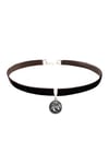 Kahverengi Kadife Kadın Unicoro Choker Kolye