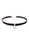 Kahverengi Kadife Kadın Yunus Balığı Choker