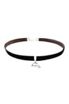 Kahverengi Kadife Kadın Yunus Balığı Choker