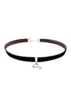 Kahverengi Kadife Kadın Yunus Balığı Choker
