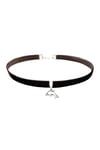 Kahverengi Kadife Kadın Yunus Balığı Choker