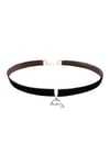 Kahverengi Kadife Kadın Yunus Balığı Choker