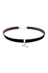 Kahverengi Kadife Kadın Yunus Balığı Choker