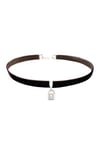 Kahverengi Kadife Kilit Choker