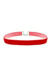 Kırmızı Renk Kadife 1.5 cm Kadın Choker Kolye