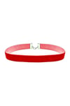 Kırmızı Renk Kadın Kadife Choker Kolye