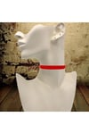 Kırmızı Renk Kadın Kadife Choker Kolye