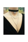 Lotus Çiçeği & Zincir & Özel Dokuma Kadın Choker Kolye
