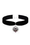Mat Gümüş Kaplama Güneş Kadın Choker