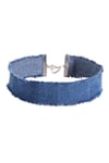Mavi Kot Kadın Choker Kolye