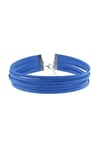 Mavi Renk Kadın Süet Choker