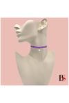Mor Renk Kadife Kadın Akrilik Inci Choker Kolye