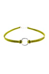 Nefti Yeşil Kadın Süet Round Choker