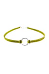 Nefti Yeşil Kadın Süet Round Choker
