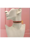 Özel Dokuma Saten & Keten Karışımı Kadın Choker Tasma Kolye