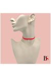 Pembe Kadife Kadın Yusufcuk Choker Kolye