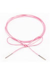 Pembe Renk Kadın Süet Bağcıklı Choker Kolye