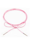 Pembe Renk Kadın Süet Bağcıklı Choker Kolye