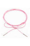 Pembe Renk Kadın Süet Bağcıklı Choker Kolye