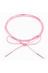 Pembe Renk Kadın Süet Bağcıklı Choker Kolye