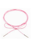 Pembe Renk Kadın Süet Bağcıklı Choker Kolye