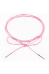 Pembe Renk Kadın Süet Bağcıklı Choker Kolye