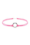 Pembe Renk Kadın Süet Round Choker