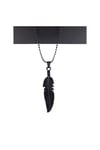Siyah Renk Erkek Tüy Kolye