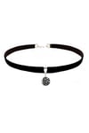 Siyah Renk Kadife Kadın Galaksi Choker Kolye