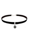 Siyah Renk Kadife Kadın Galaksi Choker Kolye