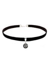 Siyah Renk Kadife Unicor - Tek Boynuzlu At - Choker Kolye