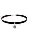 Siyah Renk Kadife Unicor - Tek Boynuzlu At - Choker Kolye
