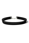 Siyah Renk Süet Kadın Choker Kolye