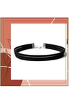 Siyah Renk Süet Kadın Choker Kolye
