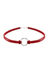 Taba Rengi Kadın Süet Round Choker