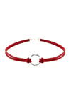 Taba Rengi Kadın Süet Round Choker