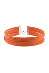 Turuncu Renk Kadın Süet Choker