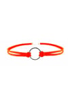 Turuncu Süet Halka Kadın Choker Kolye