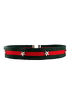 Yeşil & Kırmızı Renk Şeritli Yıldız Choker Kolye