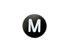 Soft Release Button M 12Mm Black