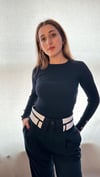 KOL DÜĞME DETAYLI ÇELİK TRİKO