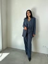 PREMİUM SERİ TEK DÜĞME DETAY MASKÜLEN  BLAZER YELEK PANTOLON TAKIM