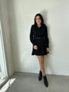 VATKALI SİYAH SATEN GÖMLEK