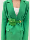YEŞİL KEMERLİ BLAZER CEKET