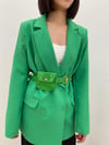 YEŞİL KEMERLİ BLAZER CEKET